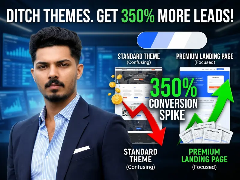 Why Premium Landing Pages Outconvert Standard Themes by 350%